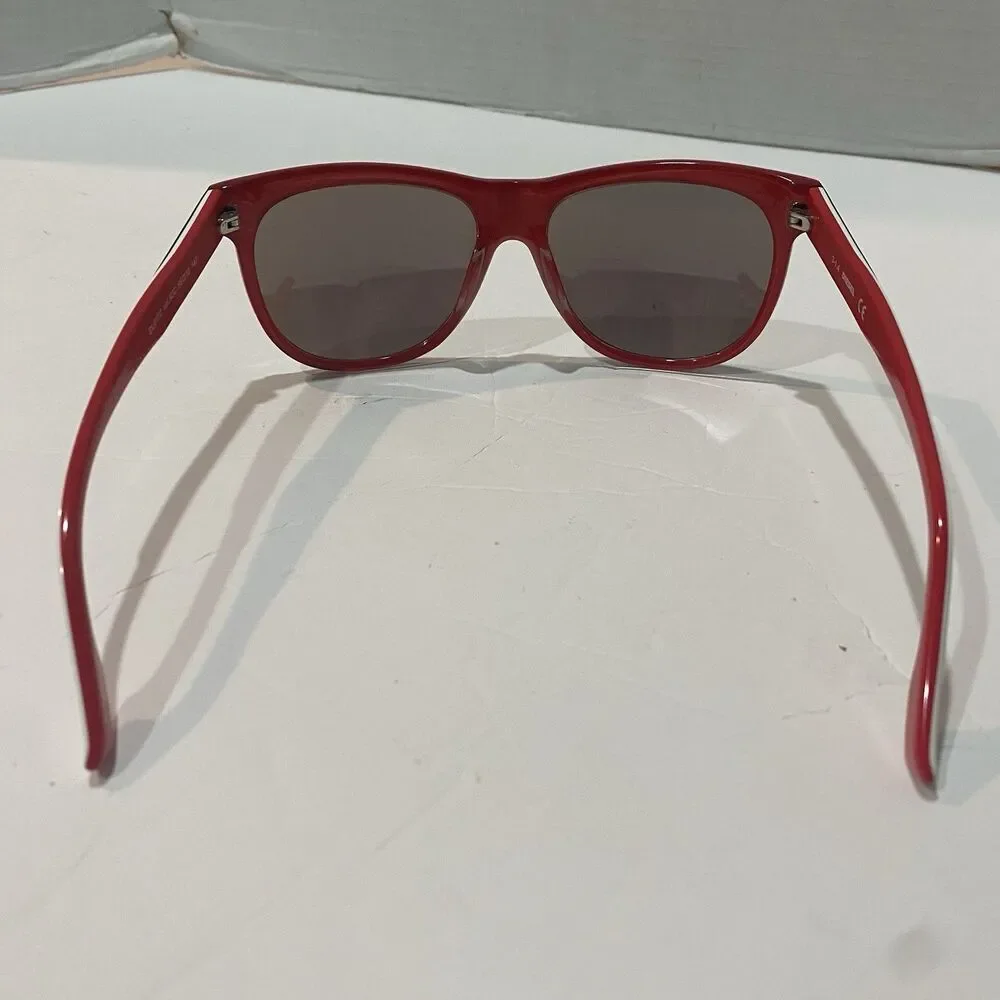 Diesel DL0112 Col. 92C 56.16.140 Red White Blue Mirrored Square Sunglasses
